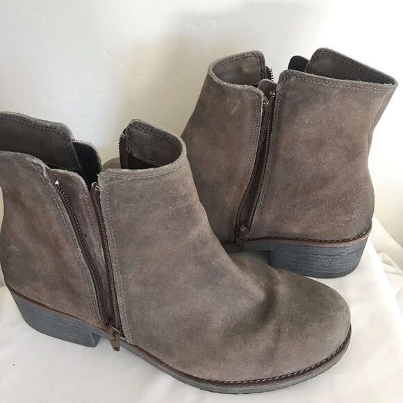 Naot Wander Leather Ankle Double Zip Brushed Suede Bootie Boho Chic EU39 L8 US - Picture 4 of 11